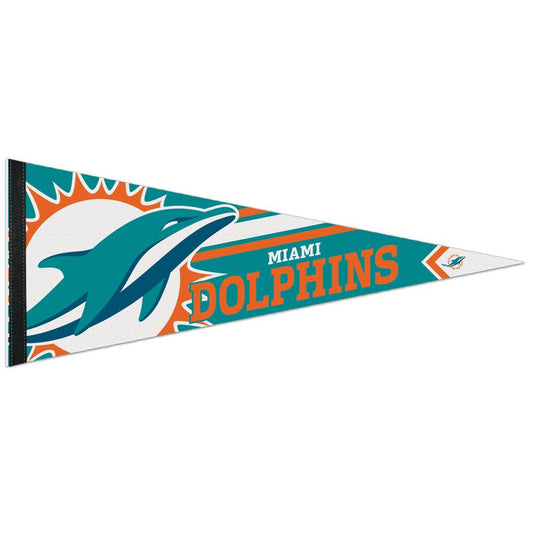 12"x30" Miami Dolphins Premium Pennant