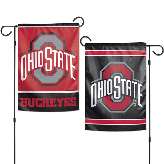 12.5"x18" Ohio State University Buckeyes 2-Sided Garden Flag; Polyester