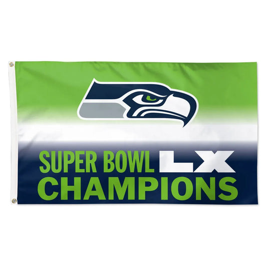 3x5 Seattle Seahawks Super Bowl LX Champions Outdoor Flag