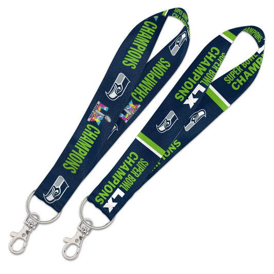 1" Seattle Seahawks Super Bowl LX Champions Key Strap *Pre-order*