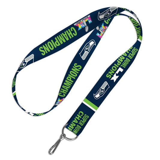 1" Seattle Seahawks Super Bowl Champions Lanyard
