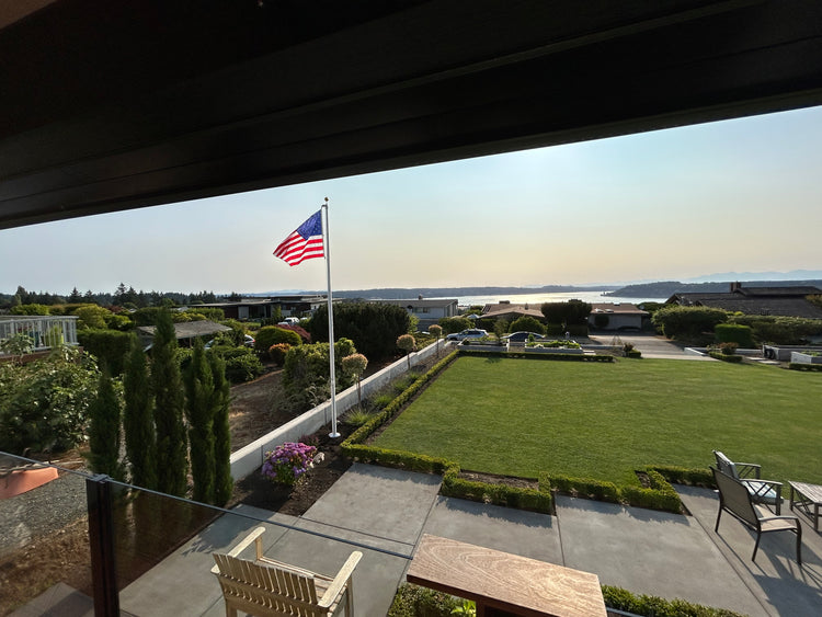 20' 1-Piece External Halyard Aluminum Flagpole - 22'x2"x3"x.125"