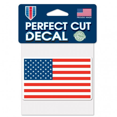 4"x4" US Flag Perfect Cut Color Decal