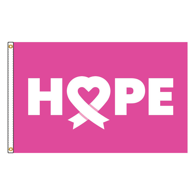 3x5 Breast Cancer Awareness Outdoor Flag