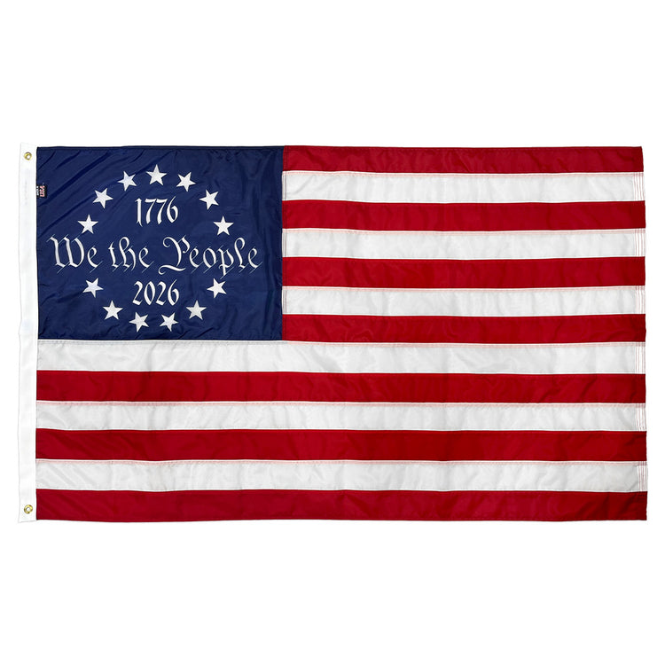3x5 We the People Betsy Ross 1776-2026 Outdoor Nylon Flag