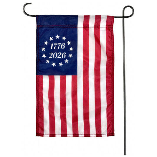 12"x18" America 250 Commemorative Betsy Ross 1776-2026 Garden Flag