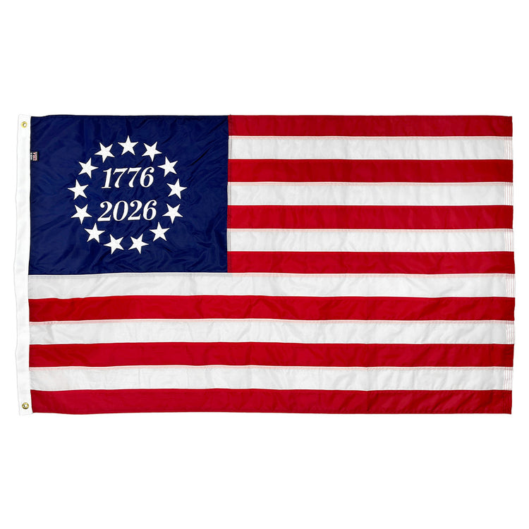 3x5 Commemorative Betsy Ross 1776-2026 Outdoor Nylon Flag