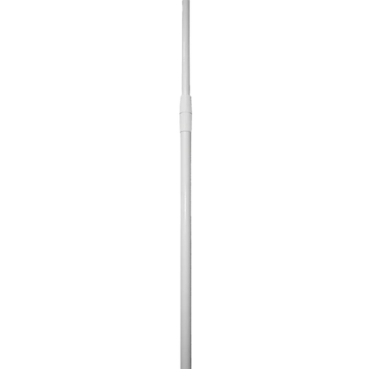 6'-15' White Telescoping Feather Banner Fiberglass Flagpole
