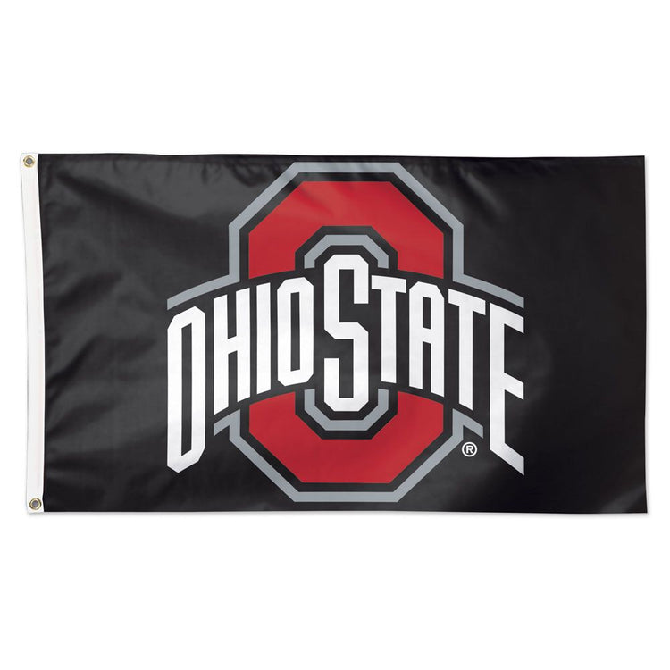 3x5 Ohio State University Buckeyes Flag; Polyester H&G