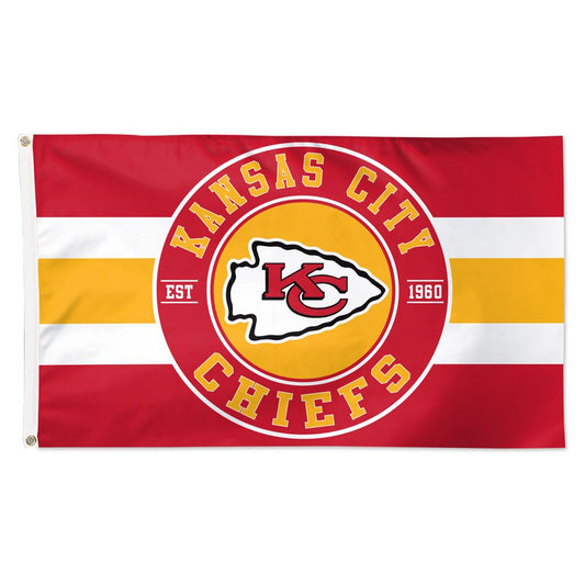 3x5 Kansas City Chiefs Flag; Polyester H&G
