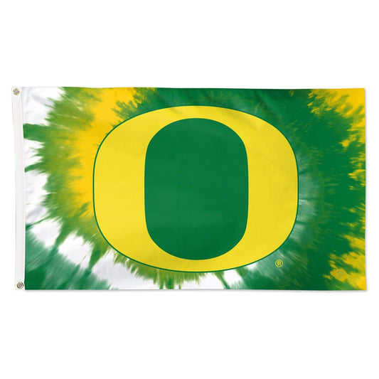 3x5 University of Oregon Ducks Tie Dye Outdoor Flag