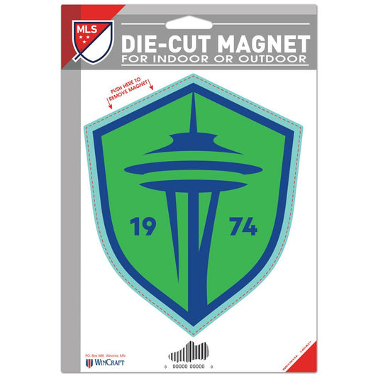 6.25"x9" Seattle Sounders Die-Cut Logo Magnet