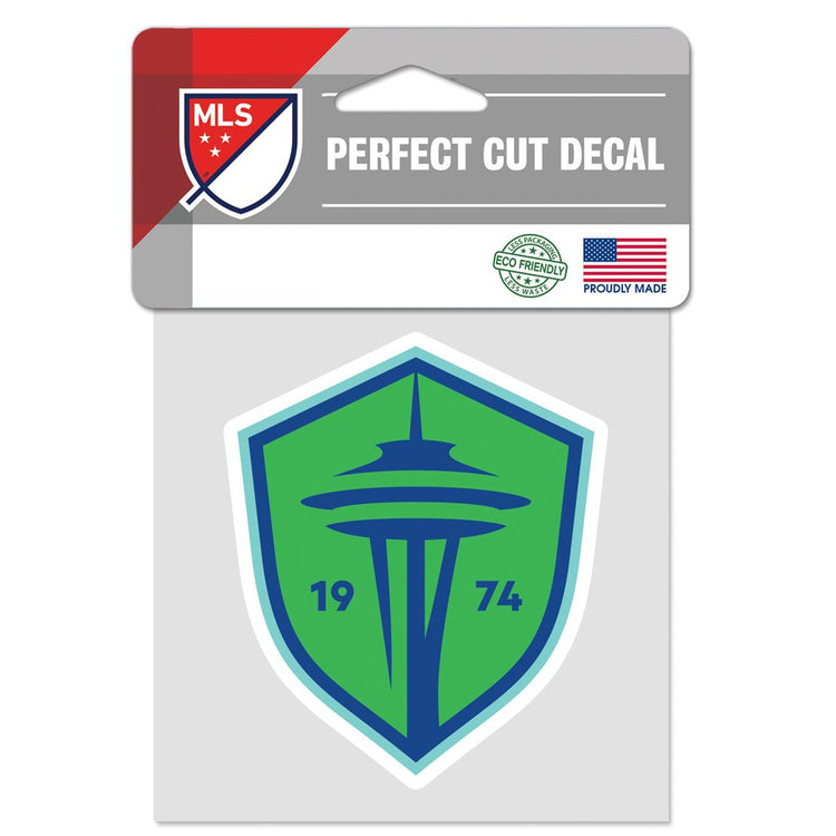4"x4" Seattle Sounders Logo Perfect Cut Color Decal