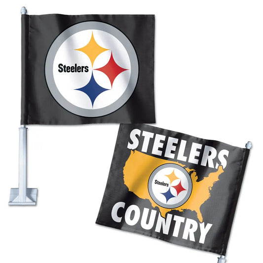 11.75"x14" Pittsburgh Steelers Car Flag