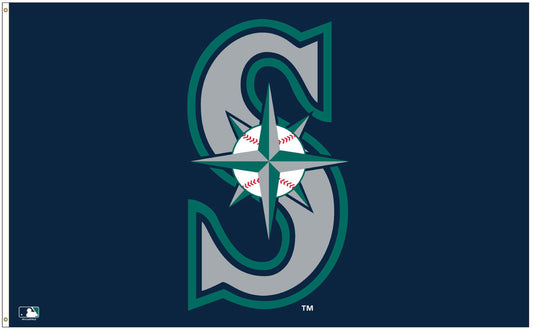 5x8 Seattle Mariners Team Flag; Polyester H&G