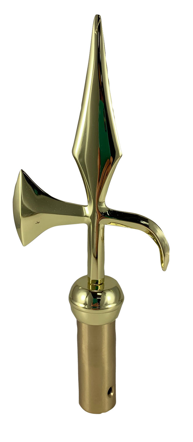9-1/4" Solid Brass Battle Axe Ornament