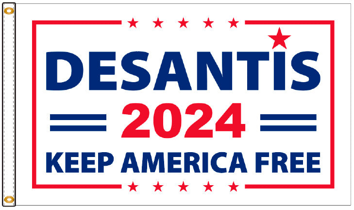 3x5 DeSantis 2024 Keep America Free Outdoor Flag