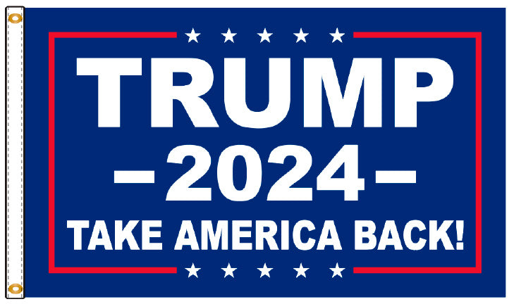 3x5 Trump 2024 Take America Back Outdoor Flag