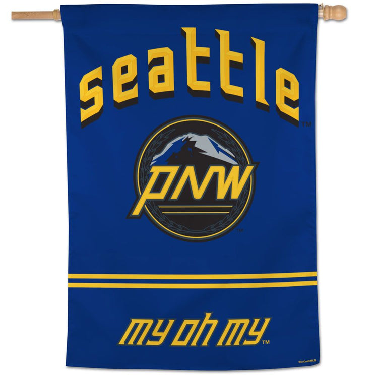 28"x40" Seattle Mariners PNW House Flag; Polyester