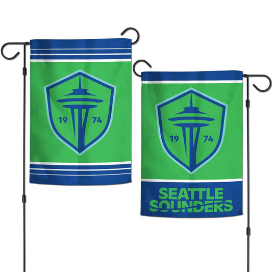 12.5"x18" Seattle Sounders 2-Sided Garden Flag; Polyester