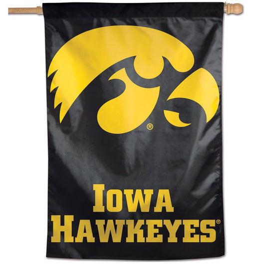28"x40" University of Iowa Hawkeyes House Flag; Polyester
