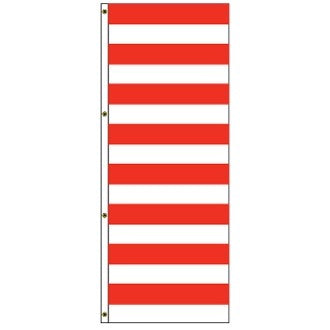 8x3 Red & White Stripes Attraction Flag