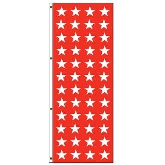 8x3 Red & White Stars Attraction Flag