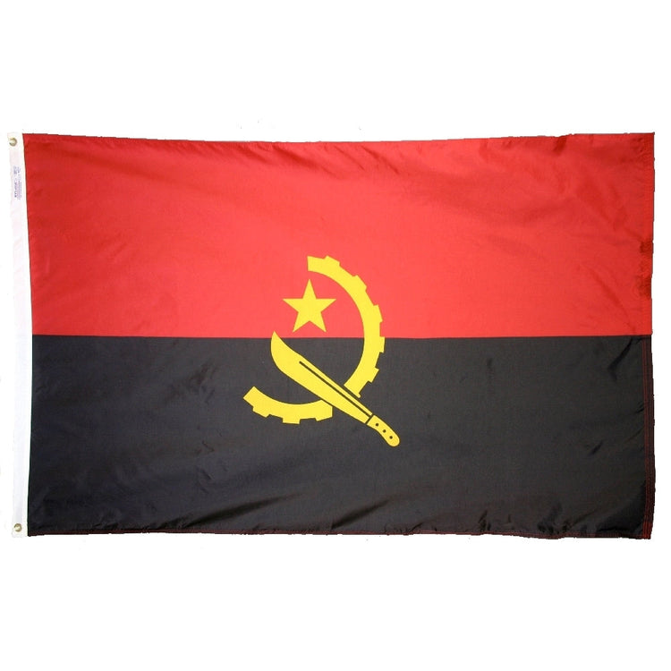 4x6 Angola Outdoor Nylon Flag