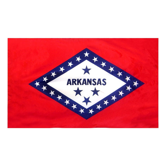 3x5 Arkansas State Indoor Flag with Polehem Sleeve