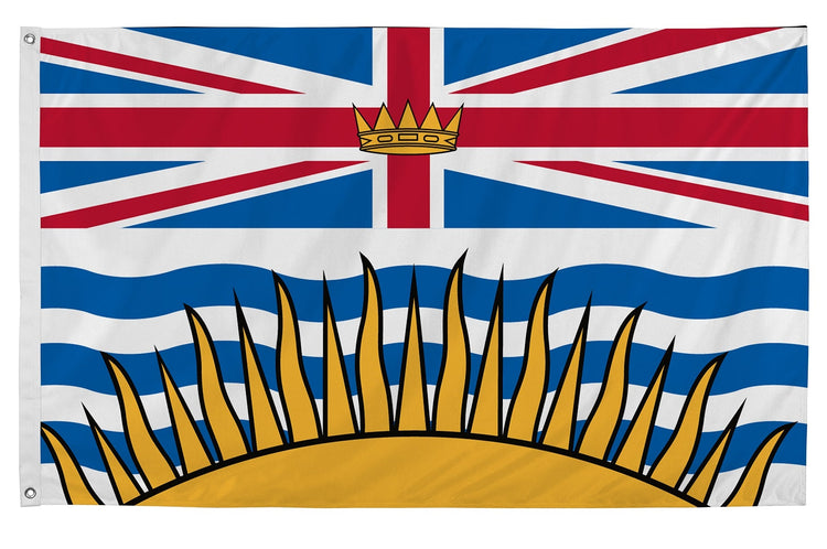 3x5 British Columbia Outdoor Nylon Flag