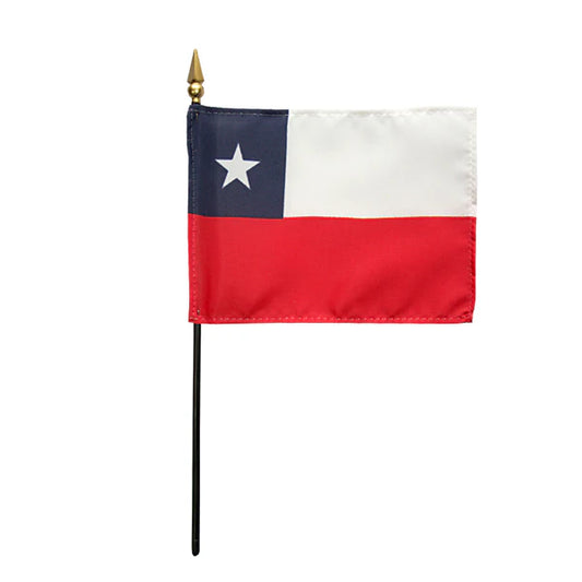 4"x6" Chile Poly-Silk Handheld Stick Flag
