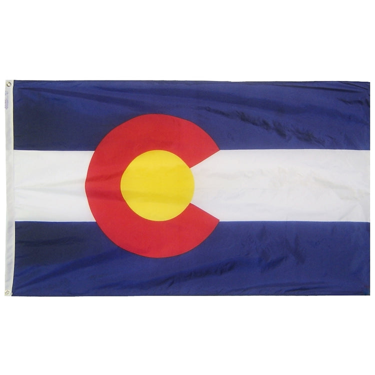8'x12' Colorado State Outdoor Nylon Flag