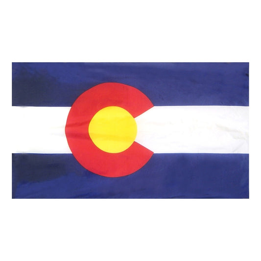 3x5 Colorado State Indoor Flag with Polehem Sleeve