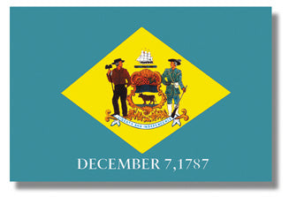 8'x12' Delaware State Outdoor Nylon Flag