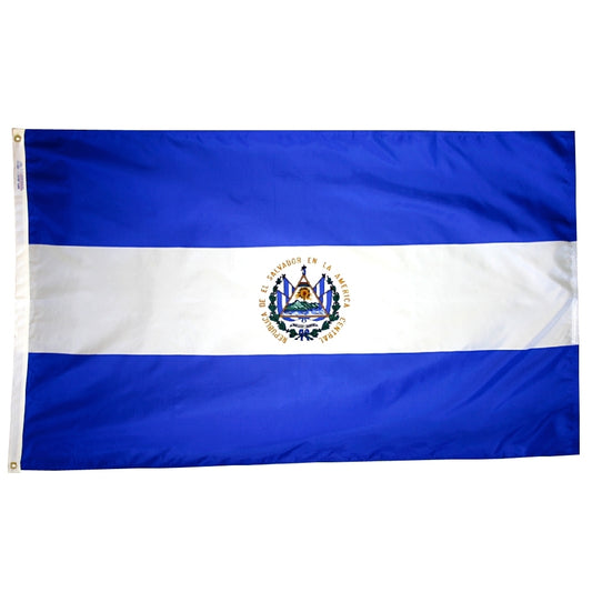 2x3 El Salvador Outdoor Nylon Flag