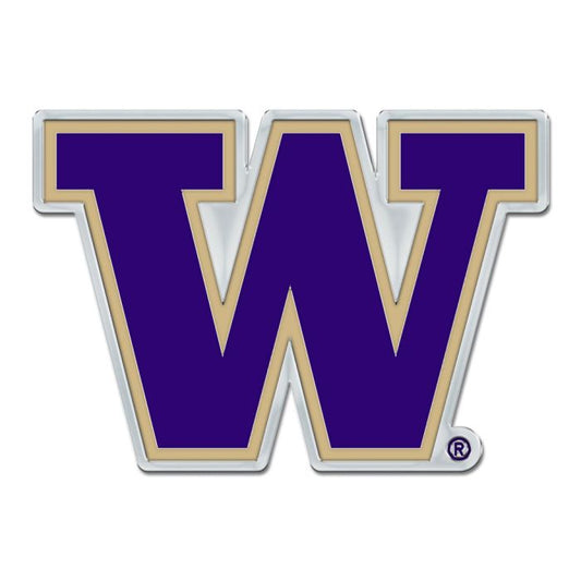 University of Washington Huskies Chrome Premium Auto Emblem