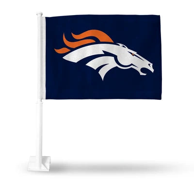 11"x15" Denver Broncos Car Flag