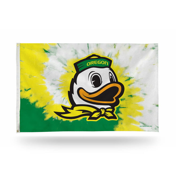 3x5 Tie-Dye University of Oregon Ducks Outdoor Flag