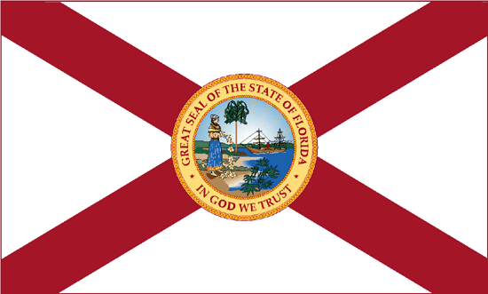 10'x15' Florida State Outdoor Nylon Flag