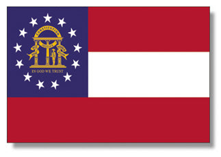 8'x12' Georgia State Outdoor Nylon Flag