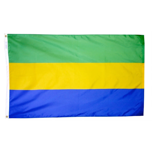 12"x18" Gabon Outdoor Nylon Flag