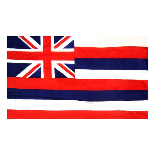 3x5 Hawaii State Indoor Flag with Polehem Sleeve