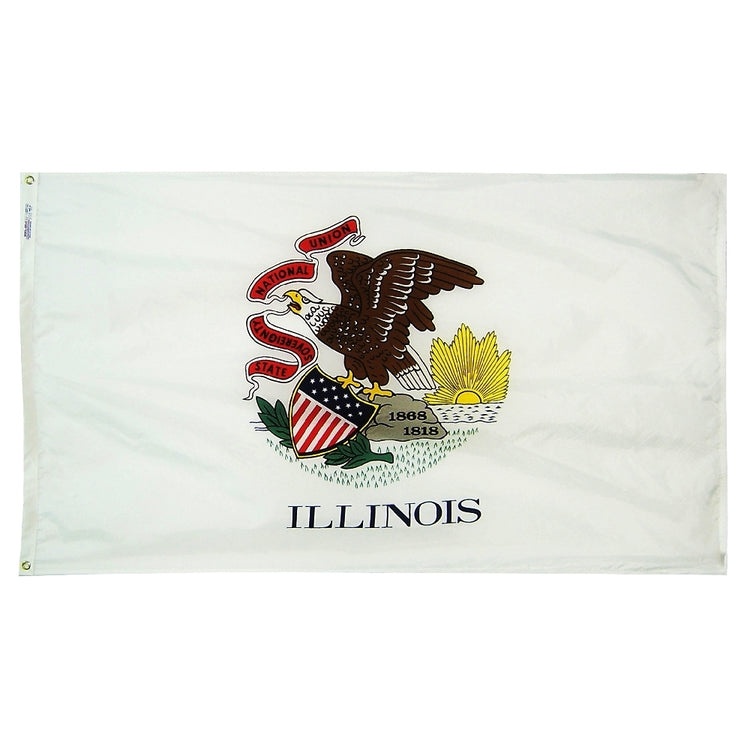 12'x18' Illinois State Outdoor Nylon Flag