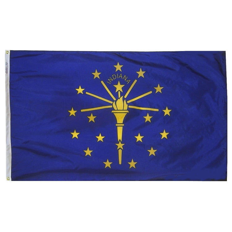 10'x15' Indiania State Outdoor Nylon Flag