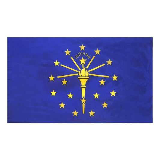 3x5 Indiana State Indoor Flag with Polehem Sleeve