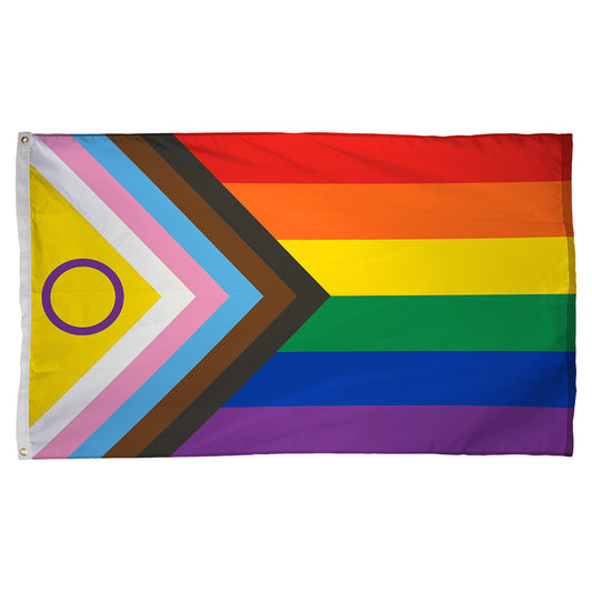 2x3 Intersex Inclusive Progress Pride Outdoor Nylon Flag