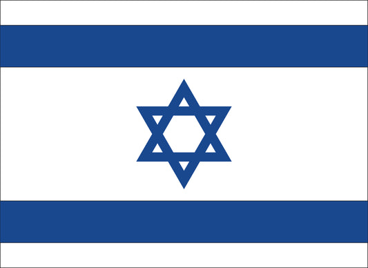12"x18" Israel Poly-Light Stick Flag