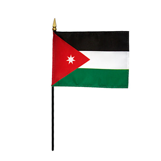 4"x6" Jordan Poly-Silk Handheld Stick Flag