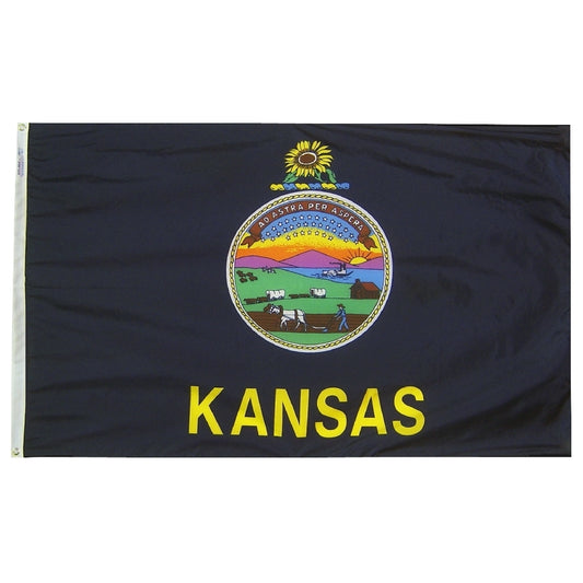 8'x12' Kansas State Outdoor Nylon Flag