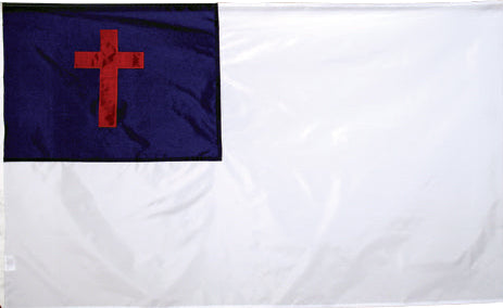 2.5x4 Christian Sewn Outdoor Nylon Flag with Sleeve